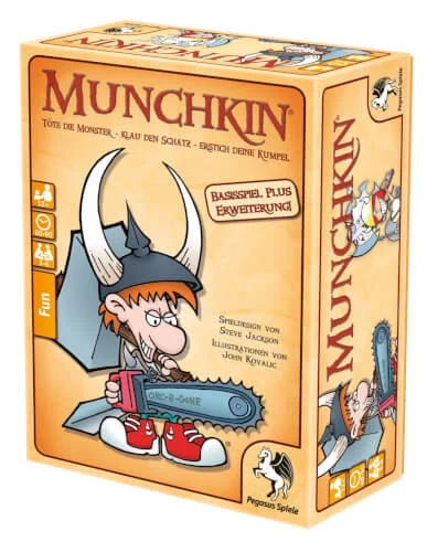 Pegasus Spiele – Munchkin 1 + 2 Basisspiel plus Erweiterung