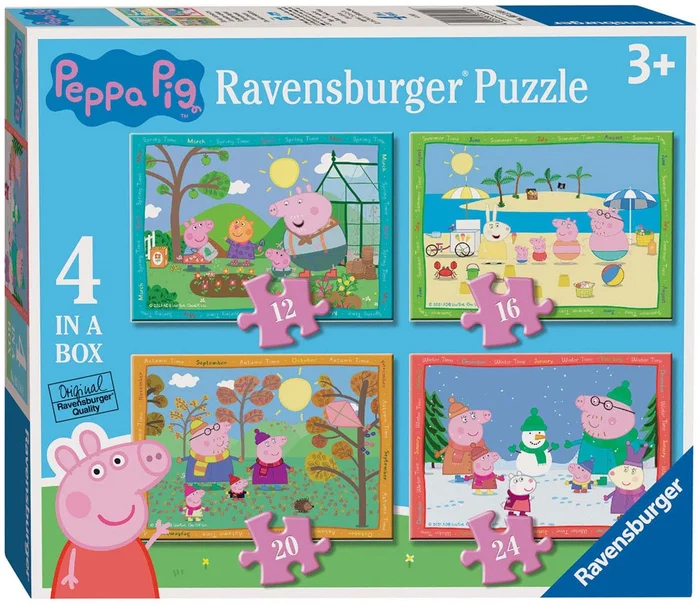 Peppa Pig Seizoenen Puzzel, 4in1