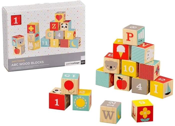 Petit Collage Alfabet Blokken