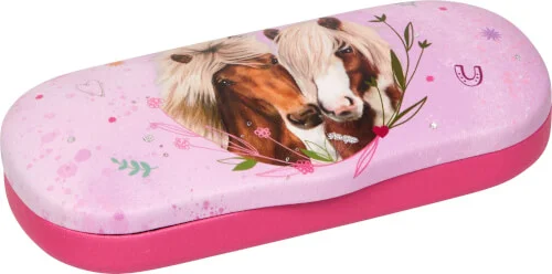 Pferdefreunde – Brillenetui mit Putztuch