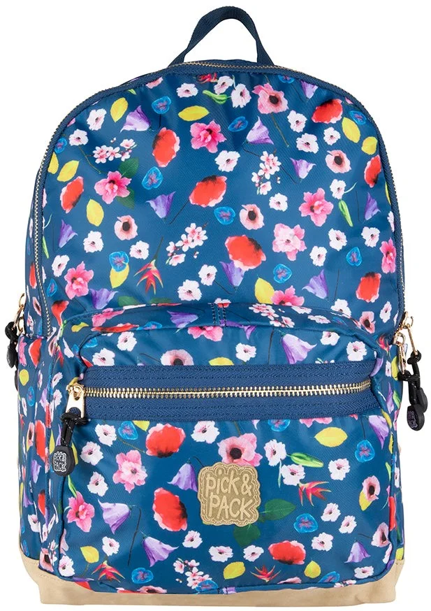 Pick & Pack Field Flower Rucksack L / Navy