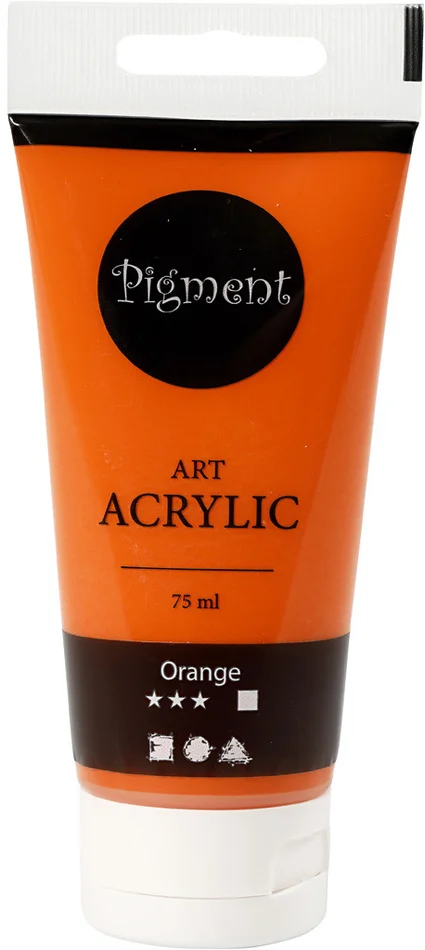 Pigment Art Pigment Art Acrylfarbe Orange 75 ml