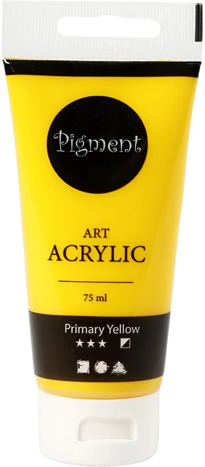 Pigment Art Pigment Art Acrylfarbe Primärgelb 75 ml