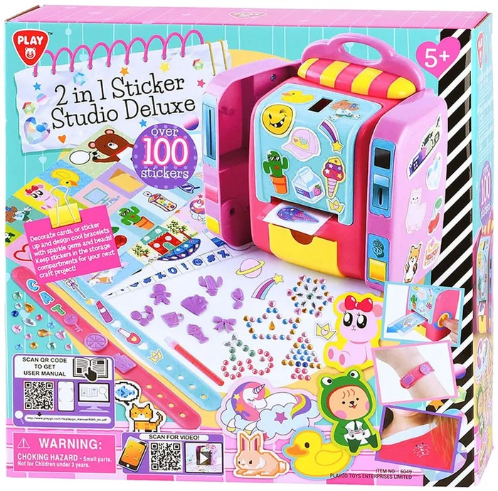 Play 2in1 Sticker Studio Deluxe, incl 100 Stickers en armbandjes
