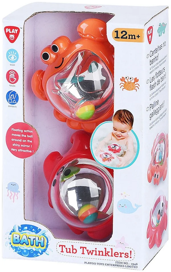 Play Badspeelgoed Tub Twinklers – Krab en Octopus, 2st.