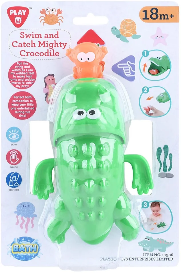 Play Badspeelgoed Zwem en Vang Krokodil, 2dlg.