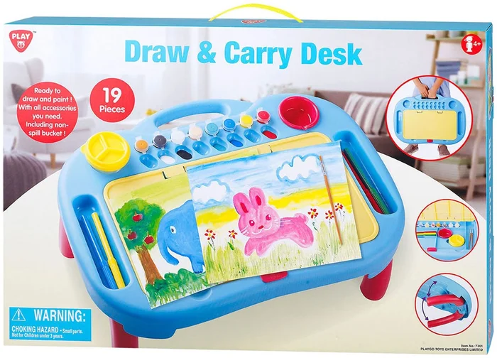 Play Draagbare Tekentafelset, 19dlg.