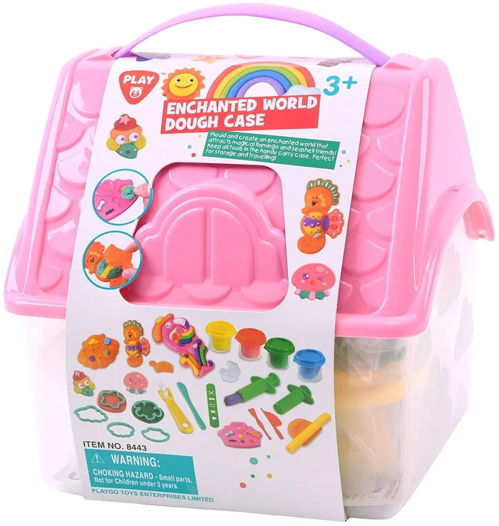 Play Fantasiewereld Kleiset in Opbergdoos, 4 Kleipotjes