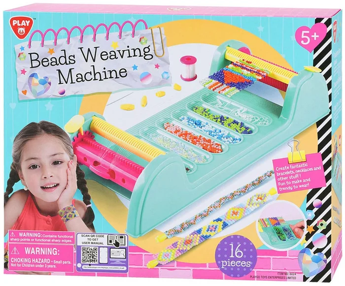 Play Maak je eigen Armbanden Weefmachine Set, 16dlg.