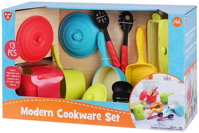 Play Pannen en Keukenaccessoires Modern Speelset, 13dlg.