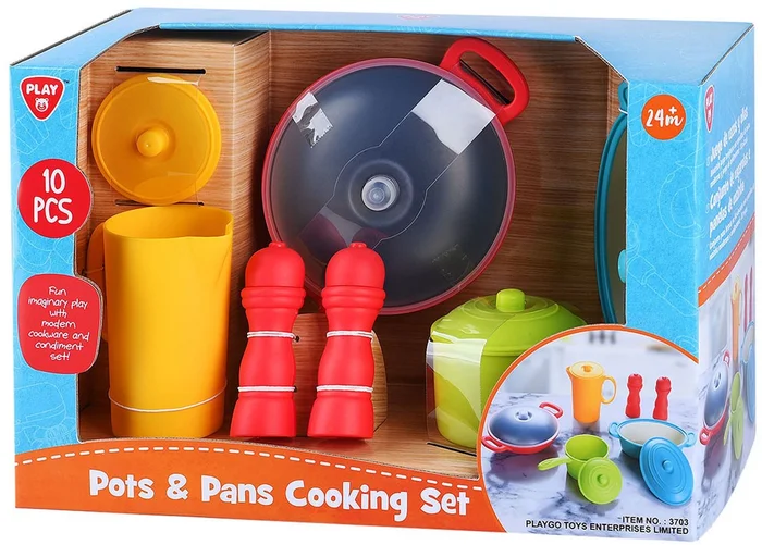 Play Pannen en Potten Kook Speelset, 10dlg.