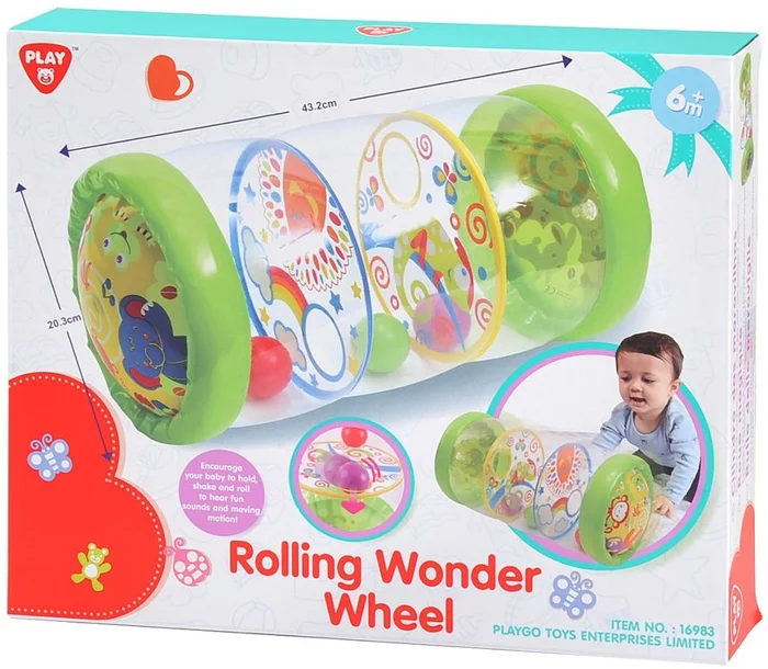Play Rollend Wonderwiel met Ballen Opblaasbaar, 43cm