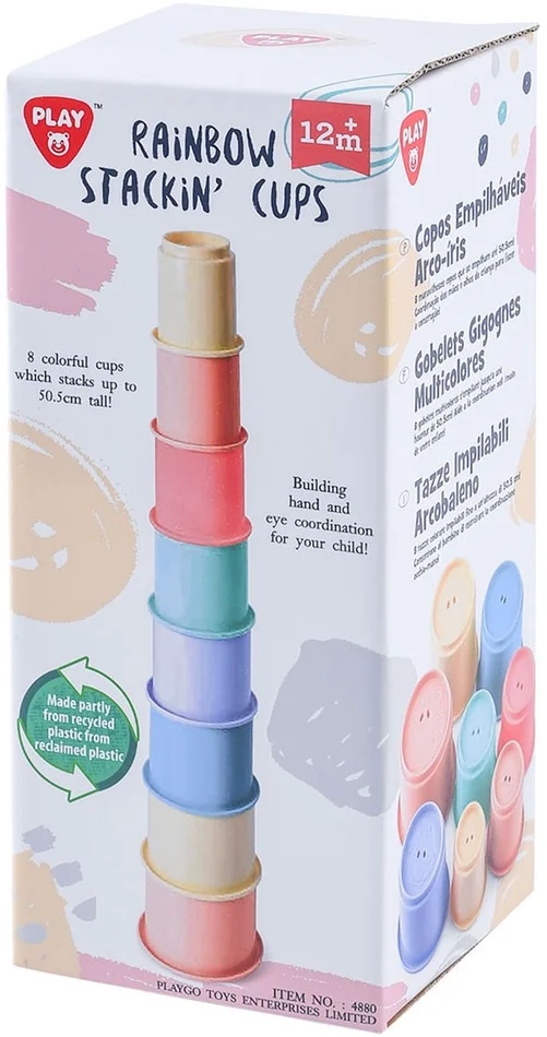 Play Stapelblokken Regenboog, 8dlg.