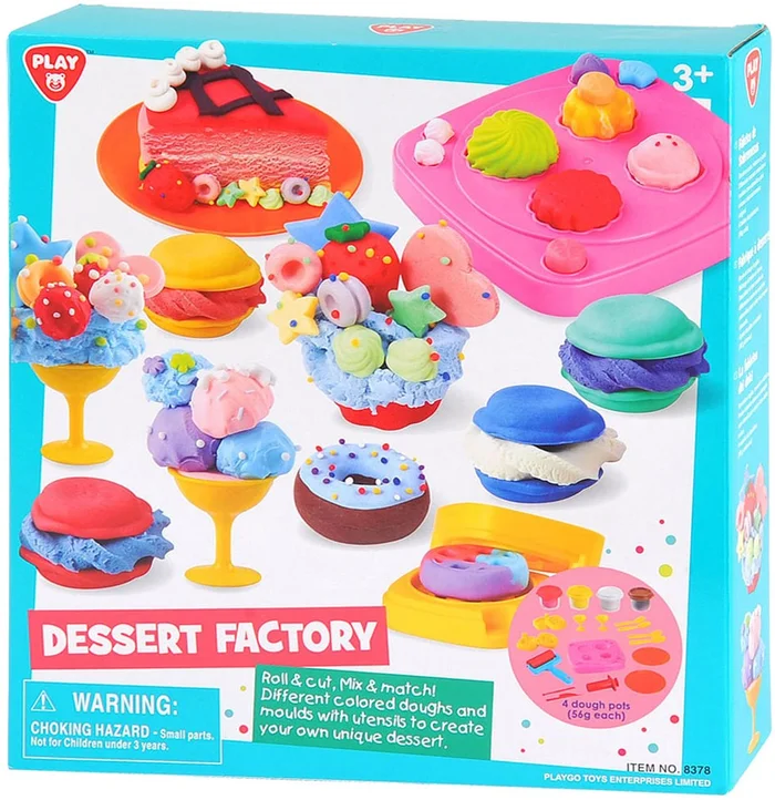 Play Toetjes Fabriek Kleiset, 4 Kleipotjes