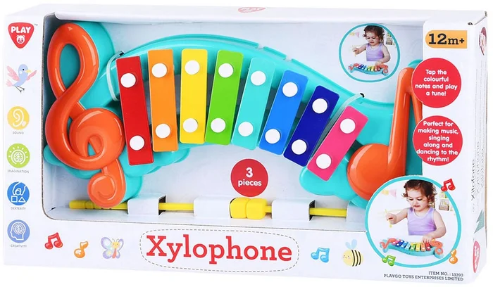 Play Xylofoon met Muzieknoten, 3dlg.