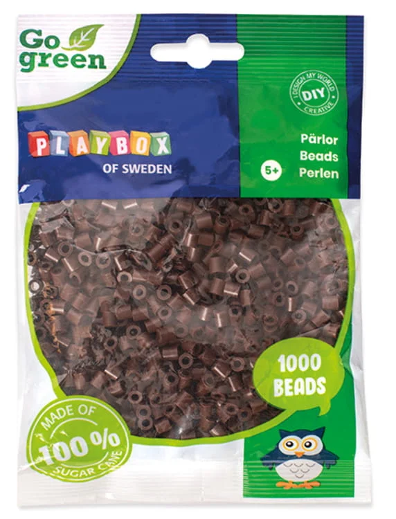 Playbox Bügelperlen Go green Midi 1000 Stk. braun