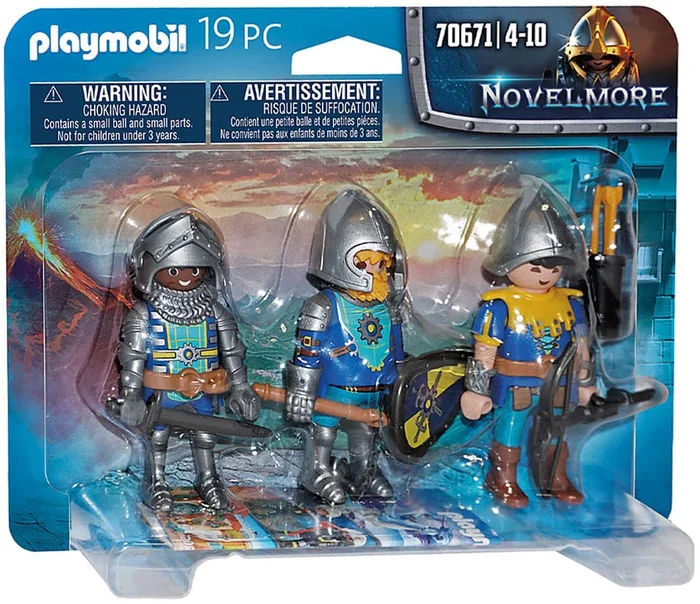 PLAYMOBIL Novelmore 70641 3er Set Novemore-Ritter, Ab 4 Jahren