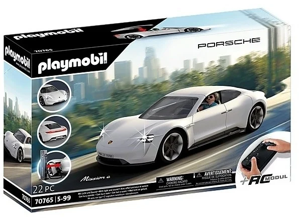 PLAYMOBIL Porsche 70765 Porsche Mission E, Mit Fernbedienung und Lichteffekten, Ab 5 Jahren