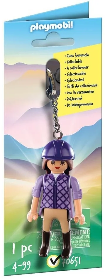 Playmobil Schlüsselanhänger – Schlüsselanhänger Pferd-Reiter 70651