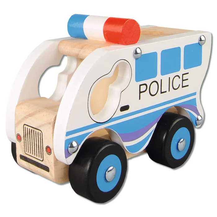 Polizeiauto aus Holz für Kinder kaufen