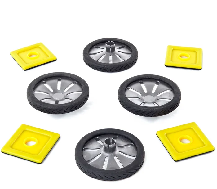 Polydron Räder und Platten Set magnetisch 8tlg.