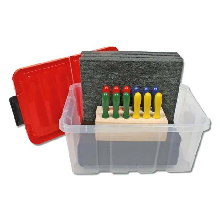 Prickelnadeln und -unterlagen im Set