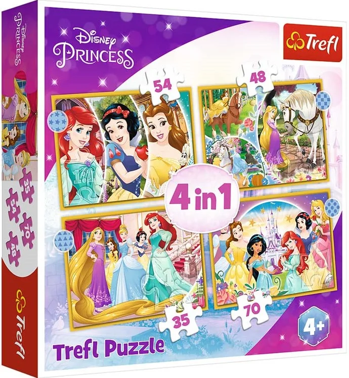 Puzzel Disney Princess 4 in 1