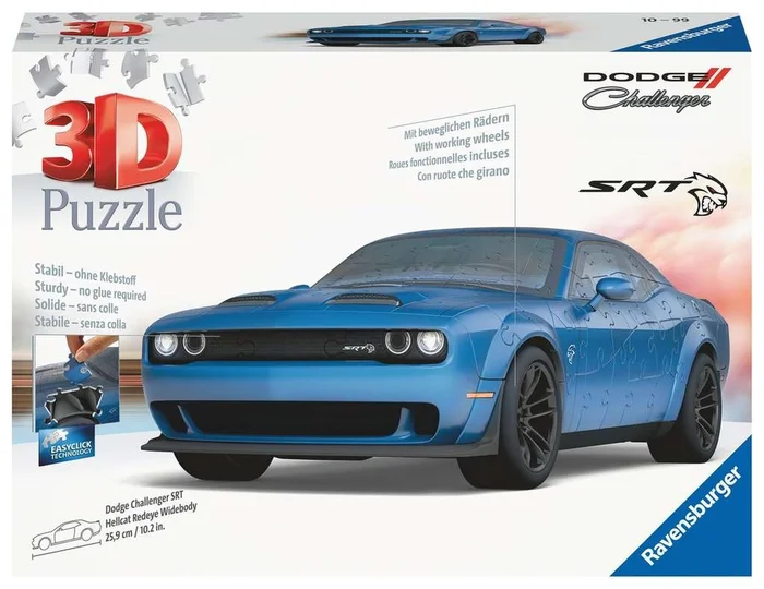 Ravensburger® 3D Puzzle – Dodge Challenger SRT Hellcat Redeye Widebody, 108 Teile