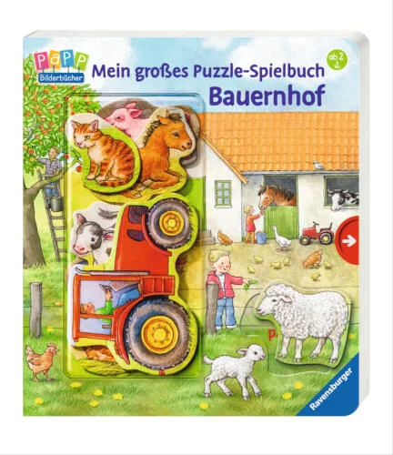 Ravensburger® Bücher – Puzzle-Spielbuch Bauernhof