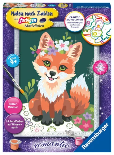 Ravensburger® Malen nach Zahlen – Blumiger Fuchs