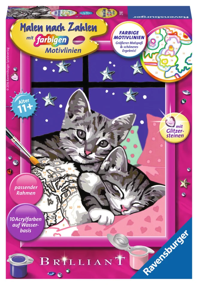 Ravensburger® Malen nach Zahlen – Schlafende Katzen
