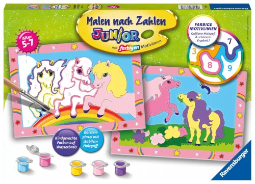 Ravensburger® Malen nach Zahlen – Süße Ponys