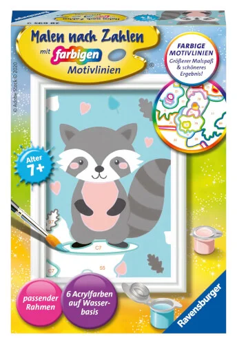 Ravensburger® Malen nach Zahlen – Süßer Waschbär