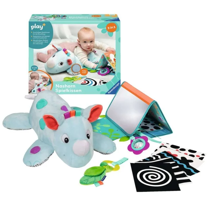 Ravensburger® play+ – Nashorn Spielkissen (für die Bauchlage)