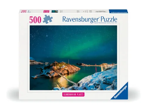Ravensburger® Puzzle – Nordlichter in Tromsø, Norwegen 500 Teile
