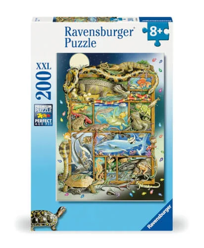 Ravensburger® Puzzle – Reptilien im Regal 200 Teile XXL