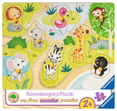 Ravensburger® Puzzle – Unterwegs im Zoo, 8 Teile