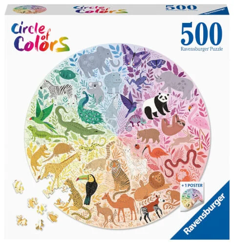 Ravensburger® Puzzle Circle of Colors – Animals, 500 Teile