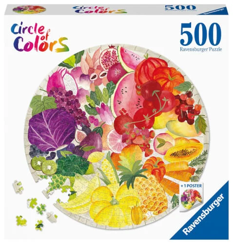 Ravensburger® Puzzle Circle of Colors – Fruits & Vegetables, 500 Teile