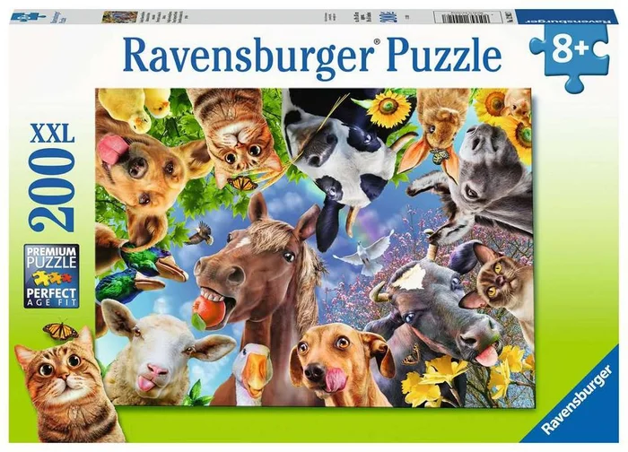 Ravensburger® Puzzle XXL – Lustige Bauernhoftiere, 200 Teile