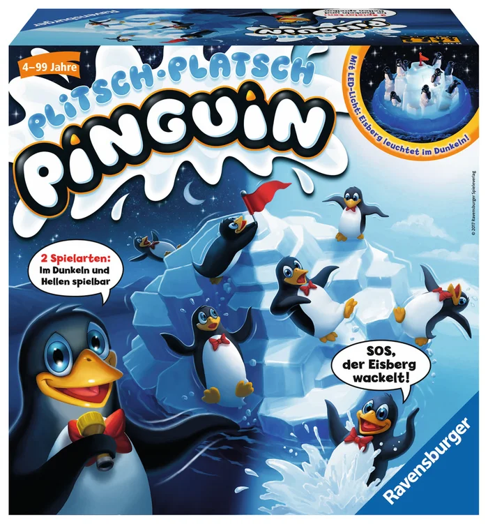 Ravensburger® Spiele – Plitsch-Platsch Pinguin