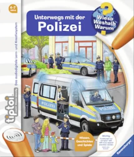 Ravensburger® tiptoi® Wieso?Weshalb?Warum? – Unterwegs mit der Polizei