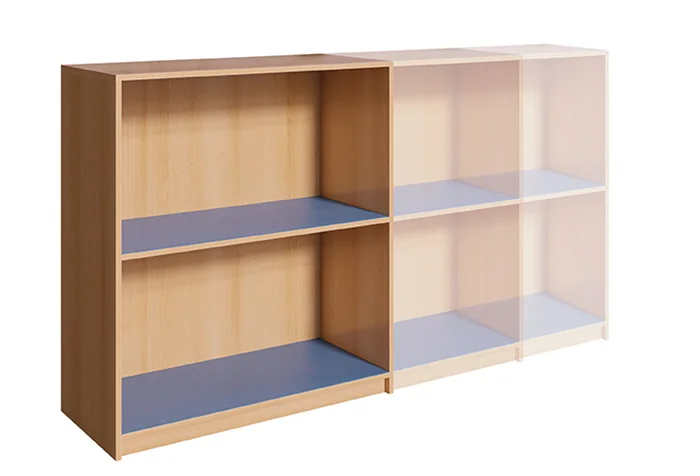 Regal für Schulranzen 75 cm breit für ca. 4 Trolleys