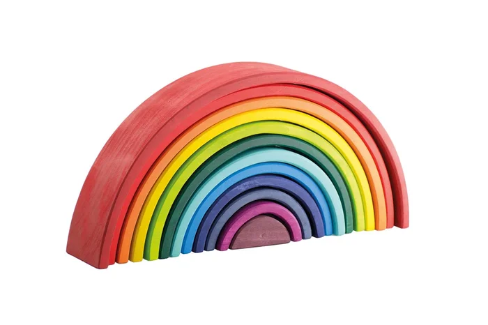 Regenbogen Holzbögen Set 12er groß