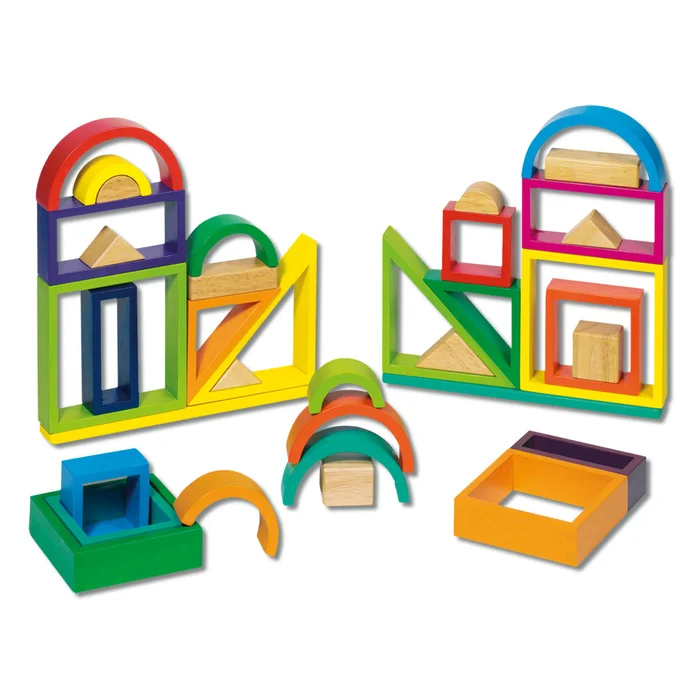 Regenbogenbausteine in tollen Farben