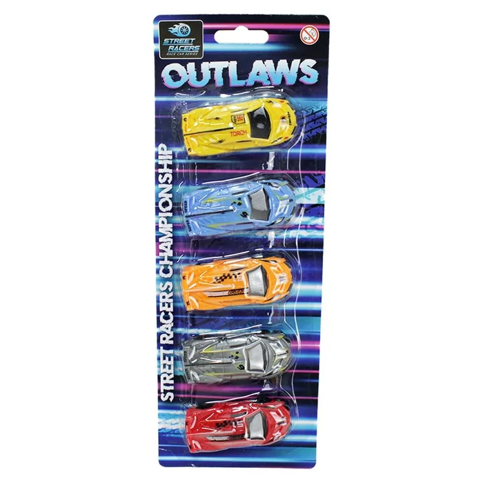 Rennauto Spielzeug Street Racer auf Karte – ca. 10,5 cm