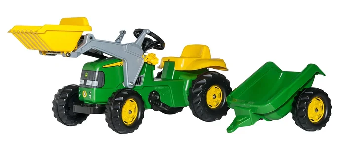 Rolly Toys – John Deere Traktor mit Lader und Anhänger
