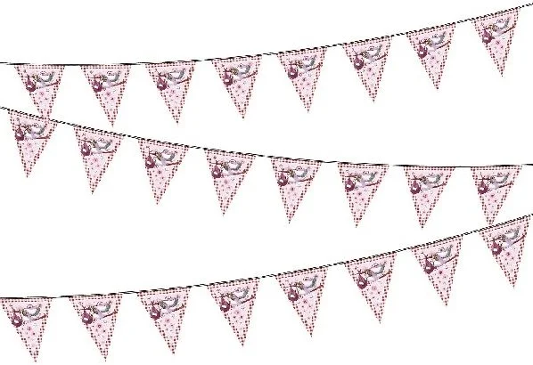 Roze Vlaggenlijn, 6mtr.