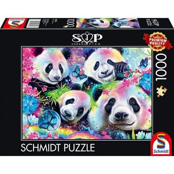 S. Pike: Neon Blumen-Pandas, 1000 T.