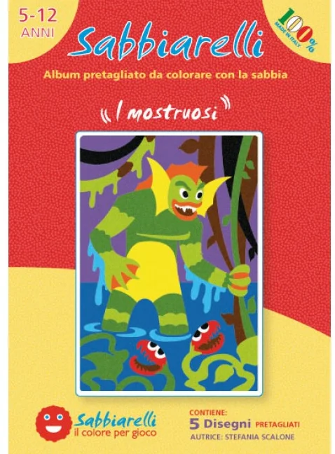 Sabbiarelli Sabbiarelli Sand Painting Album Samples 15×20 cm 5 Stück